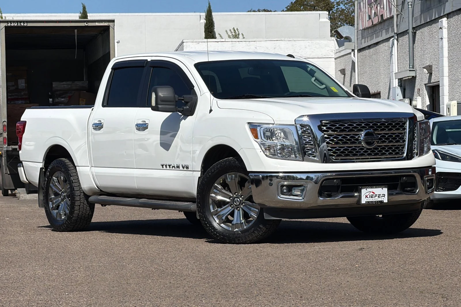 Used 2019 Glacier White Nissan SV image 2