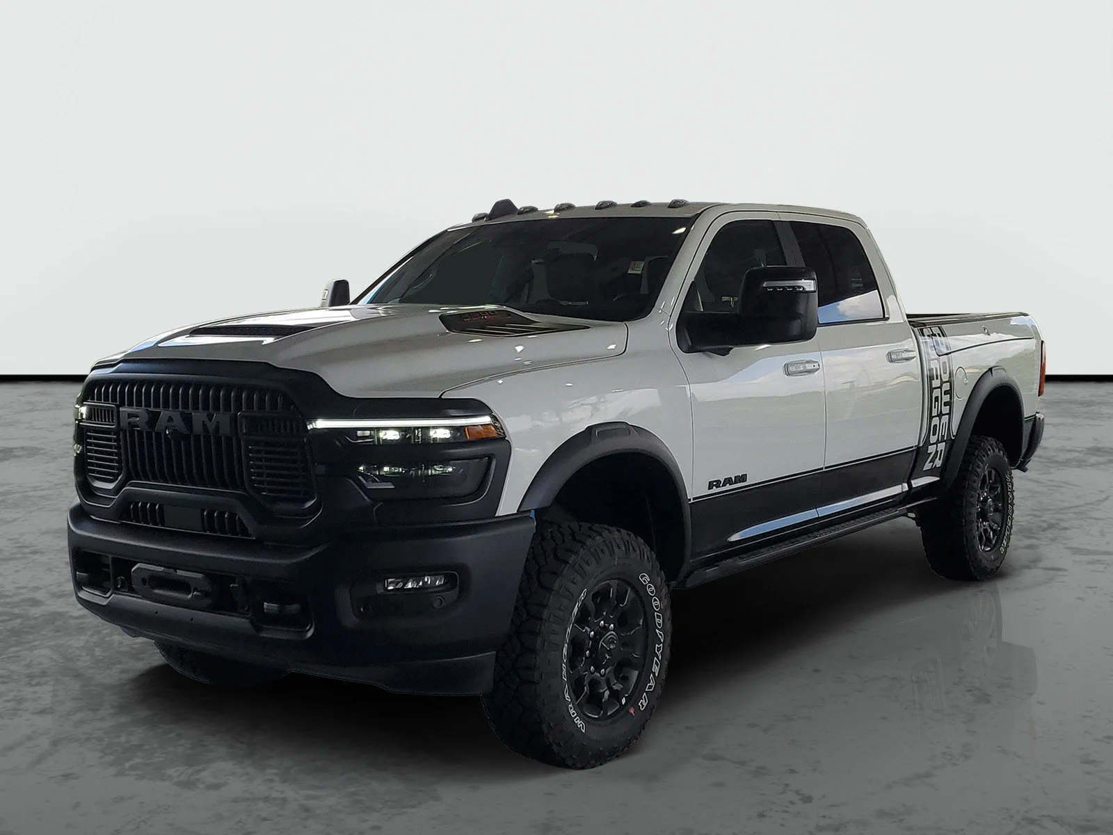 New 2026 Bright White Clear-Coat Exterior Paint RAM Power Wagon image 3