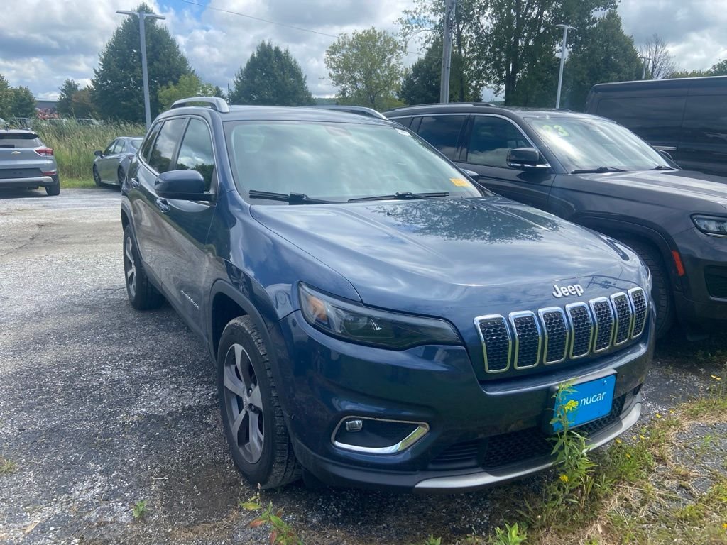Used 2020 Slate Blue Pearlcoat Jeep Limited image 1
