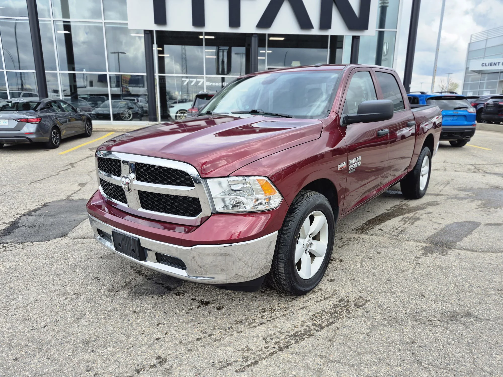 Certified Used 2023 Red Pearl Ram SLT 4x4*6 Pass | 5.7L HEMI | Velvet Red Pearl | Htd Mirrors | Tow Package | Box Liner image 3