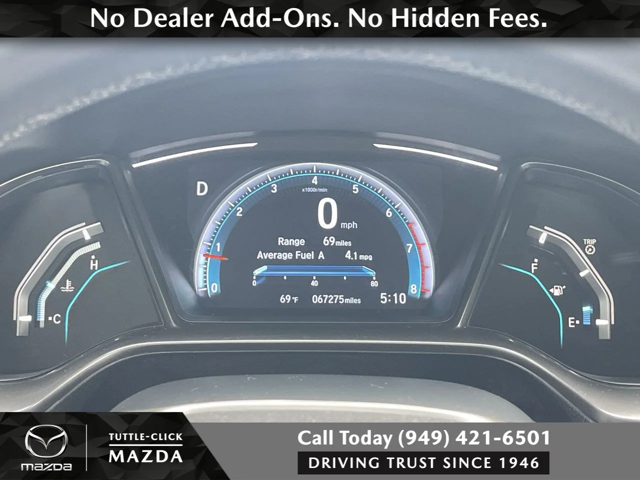 Used 2020 Blue Honda EX image 37