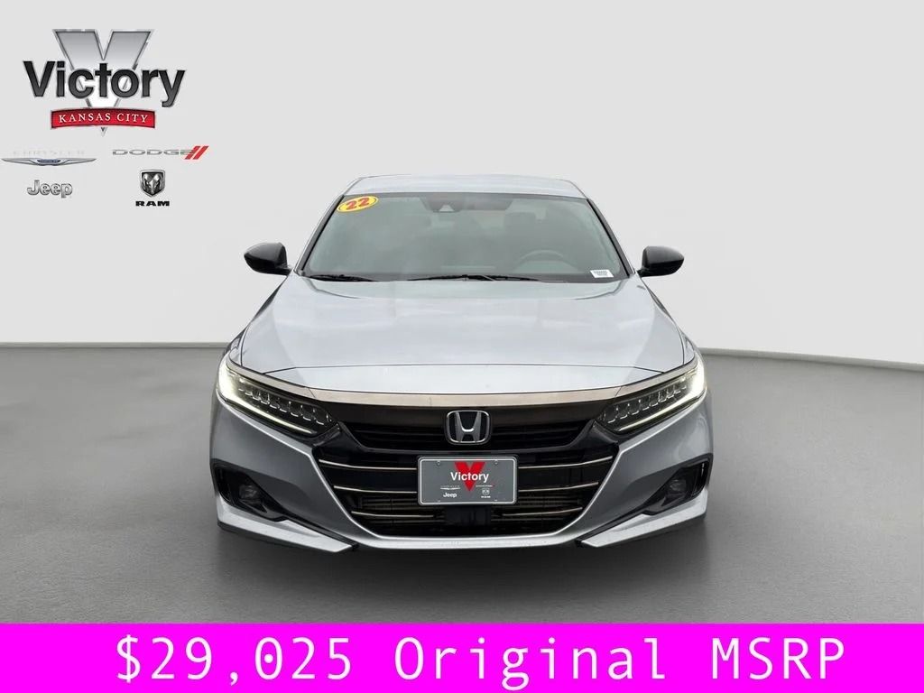 Used 2022 Honda Accord Sport with VIN 1HGCV1F35NA000682 for sale in Kansas City