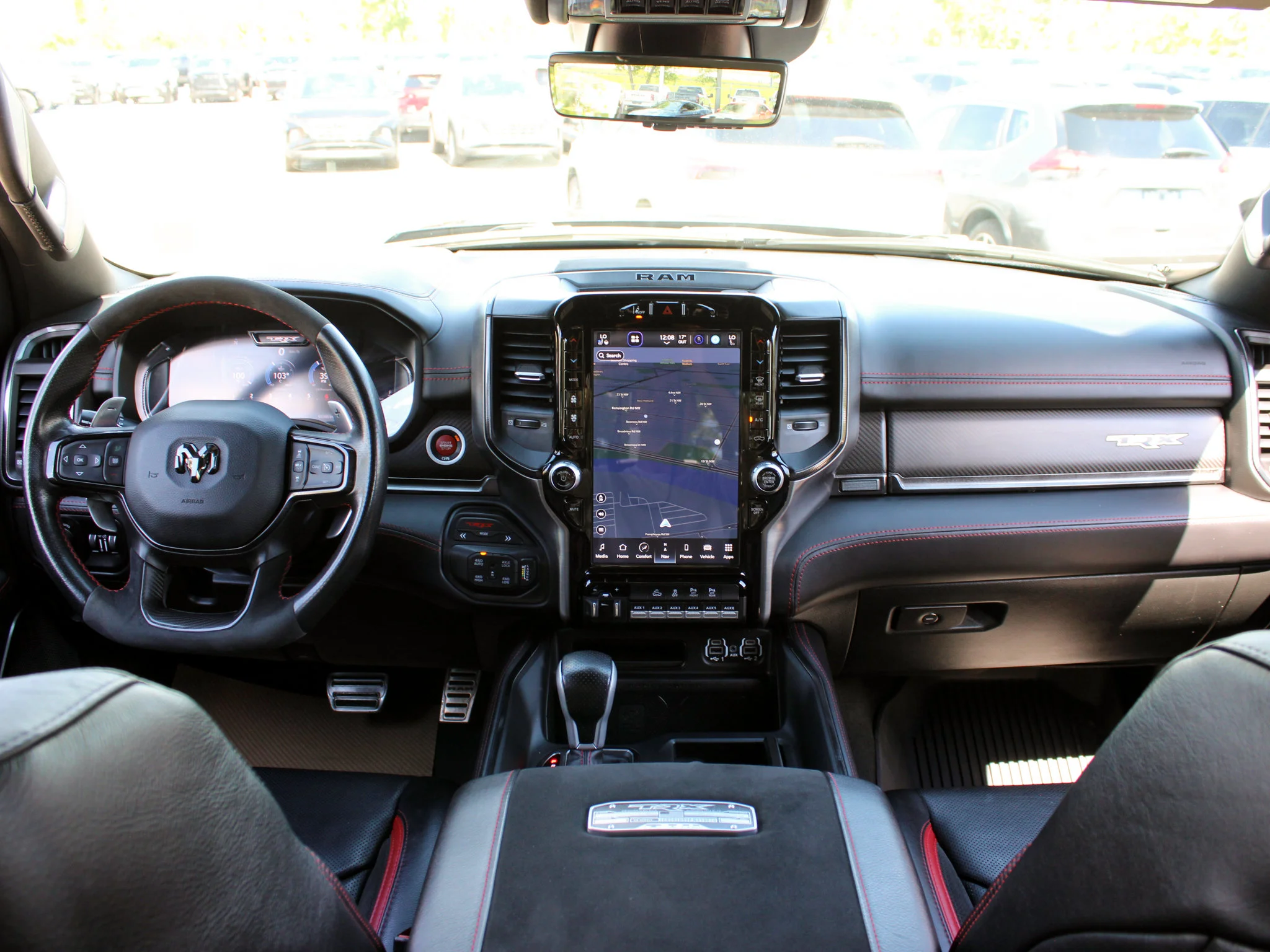 Certified Used 2023 Black RAM TRX * | 702 HP | Supercharged V8 | Tonneau Cover | Apple CarPlay | Heated/Vented Seats image 4