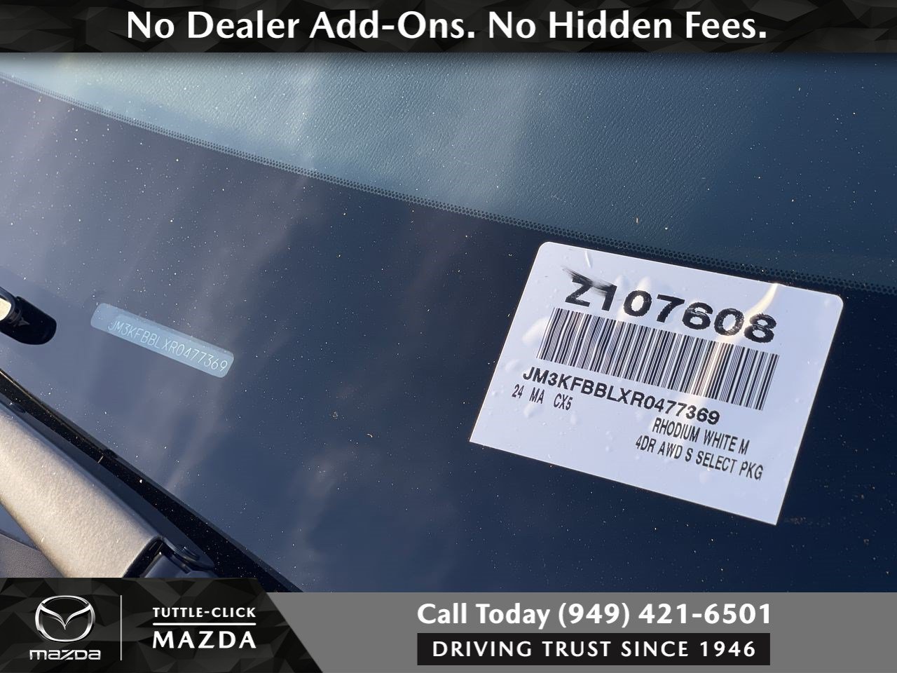 Used 2024 Rhodium White Metallic Mazda 2.5 S Select Package image 42