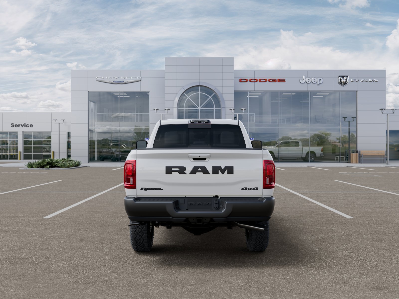 New 2026 Bright White Clear-Coat Exterior Paint RAM Rebel image 46