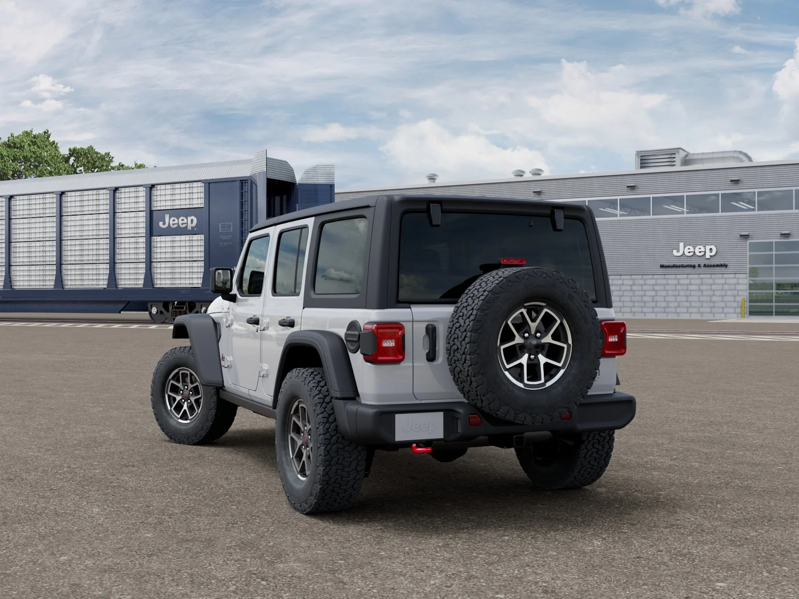 New 2026 Bright White Clear-Coat Exterior Paint Jeep Rubicon IN-TRANSIT image 29