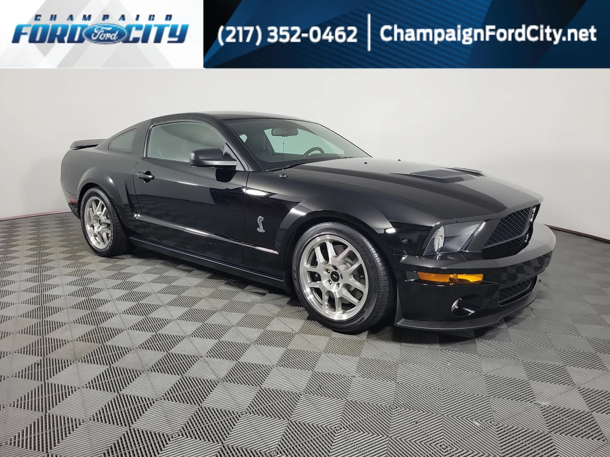 Used 2008 Ebony Clearcoat Ford Shelby GT500 image 1