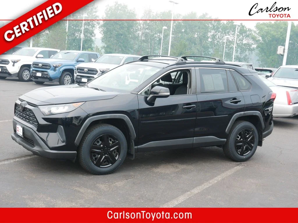 Certified Used 2020 Black Toyota LE image 1