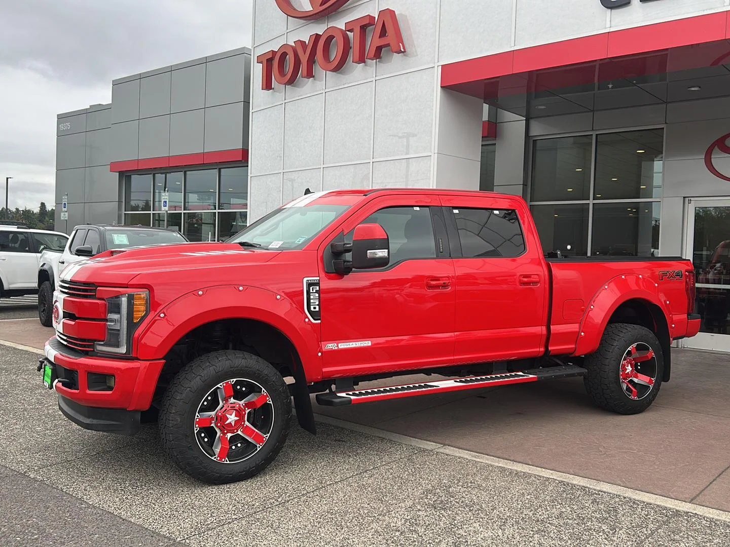 Used 2019 Race Red Ford LARIAT image 2