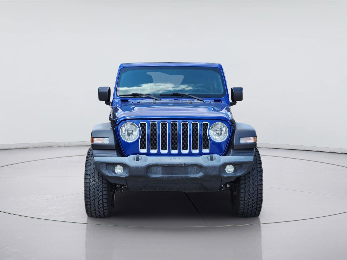 Used 2018 Ocean Blue Metallic Clearcoat Jeep Sport image 2
