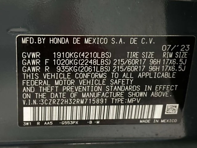 2024 Honda HR-V LX - Photo 33