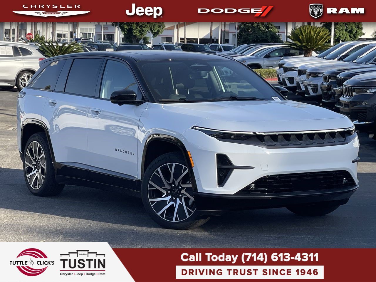 New 2025 Bright White Clear-Coat Exterior Paint Jeep Limited image 1