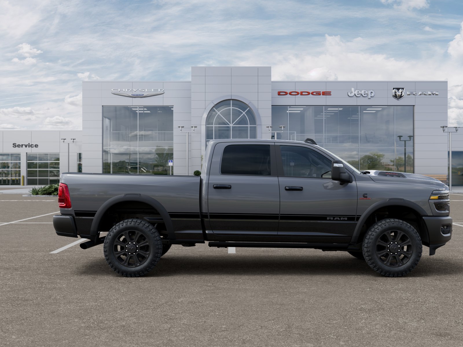 New 2026 Ceramic Gray Clear-Coat Exterior Paint RAM Rebel image 36
