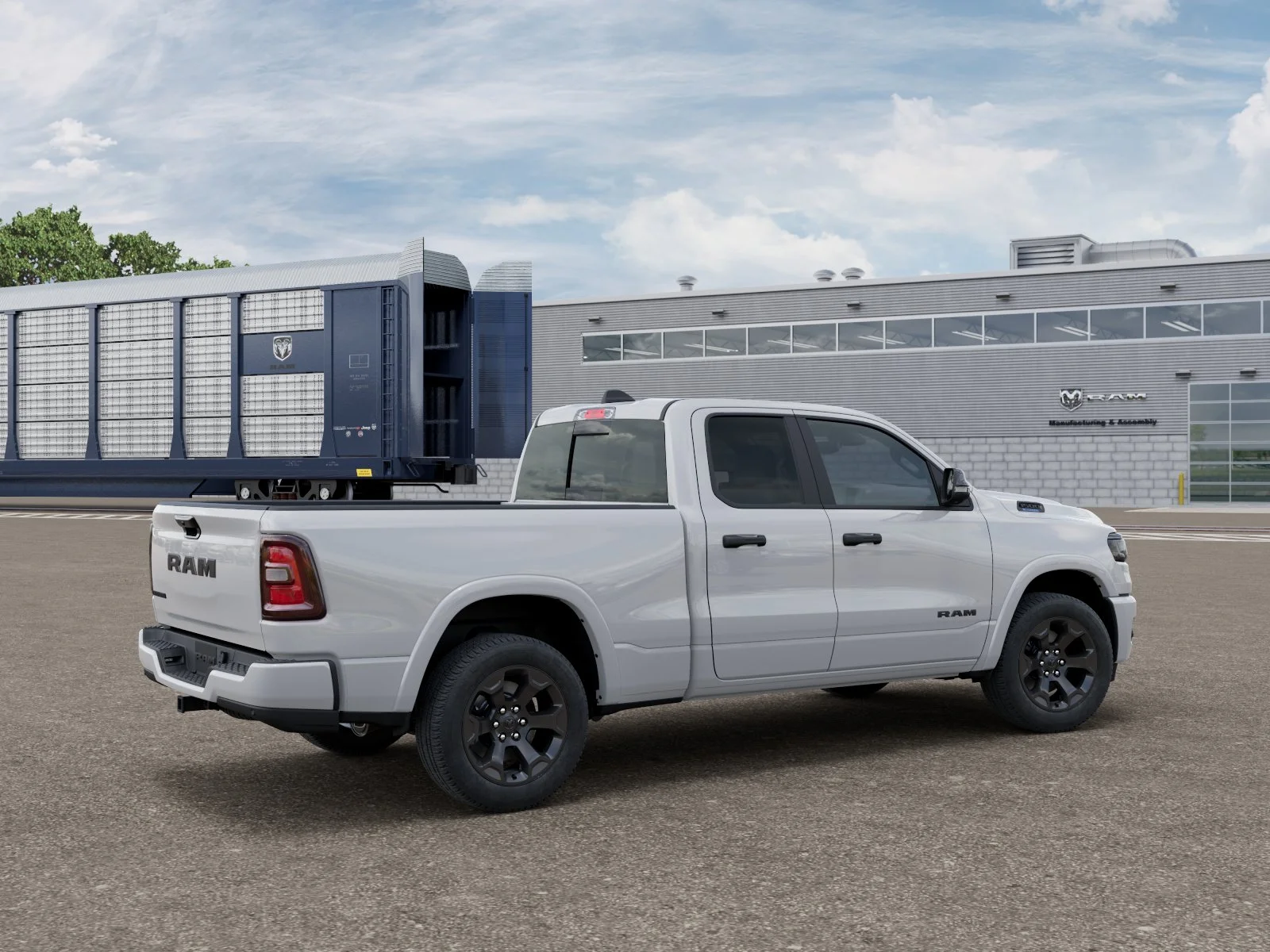 New 2026 Bright White Clear-Coat Exterior Paint RAM BIG HORN image 4