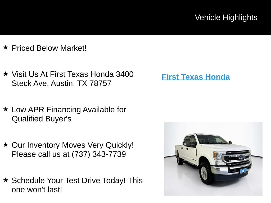 Used 2022 Oxford White Ford XLT image 10