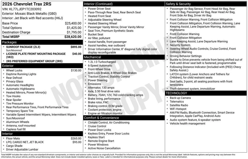 2026 Chevrolet Trax RS - Photo 8