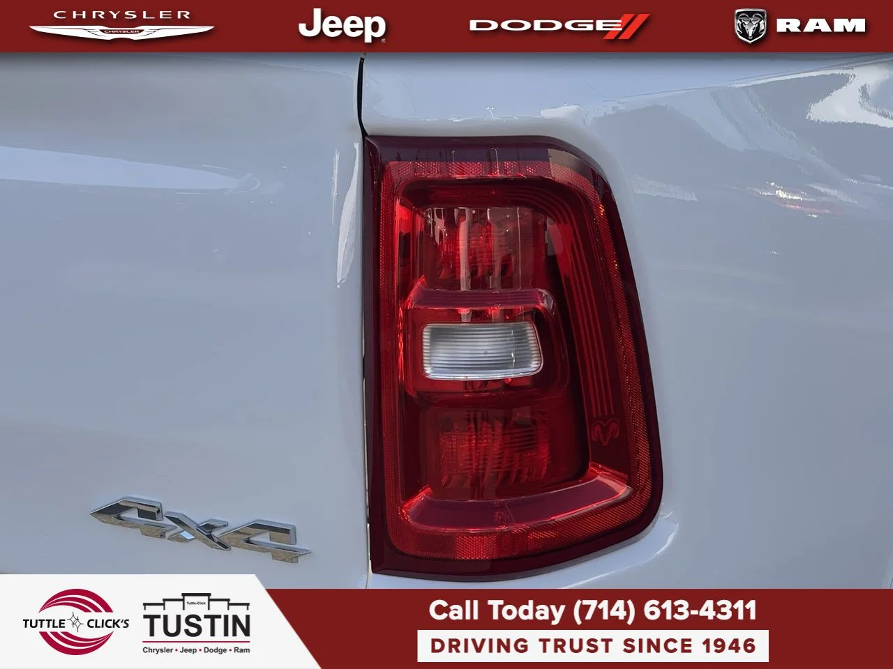 New 2026 Bright White Clear-Coat Exterior Paint RAM Laramie image 15