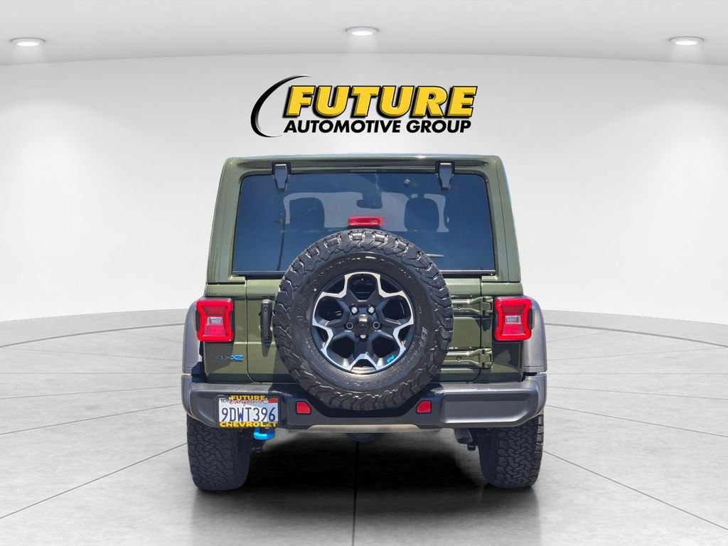 Used 2022 Green Jeep Unlimited Rubicon 4xe image 5