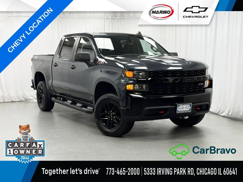 Certified Used 2021 SHADOW GRAY METALLIC Chevrolet Custom Trail Boss image 1