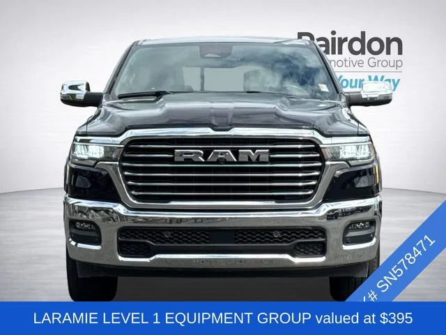 Used 2025 Diamond Black Crystal Pearlcoat Ram Laramie image 3