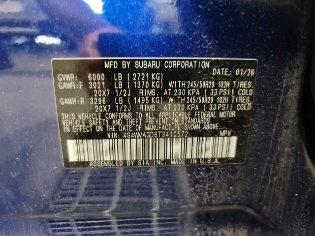 Used 2026 Sapphire Blue Pearl Subaru Limited image 18