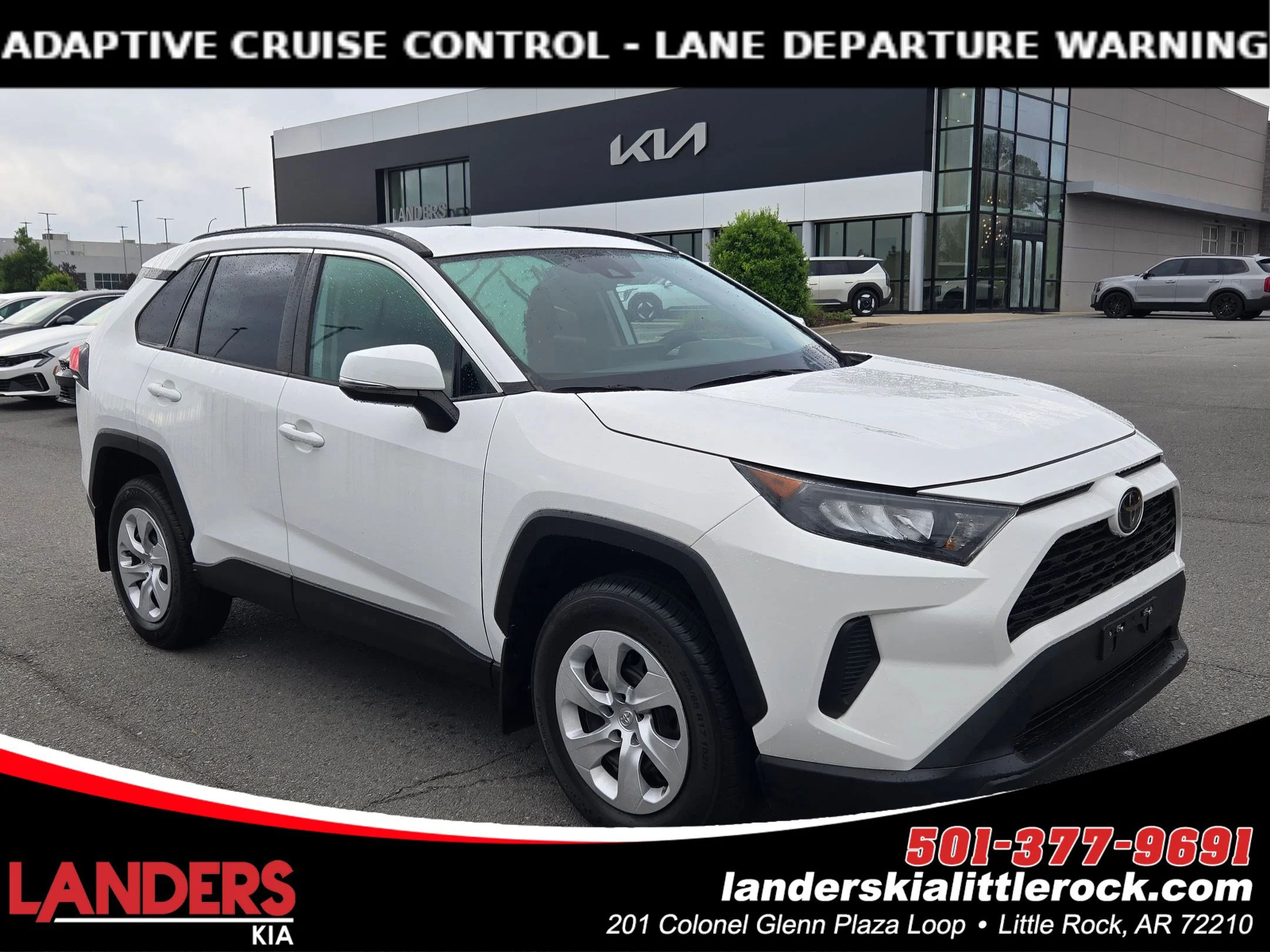 Used 2021 Super White Toyota LE image 1