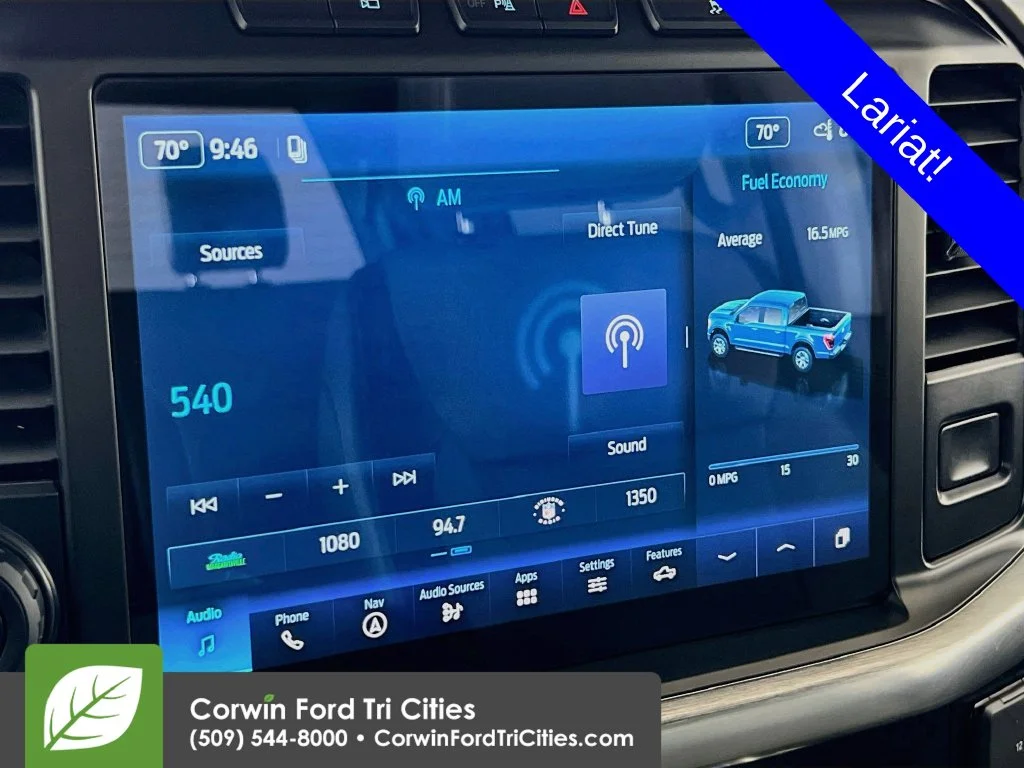 Used 2022 Atlas Blue Metallic Ford Lariat image 22