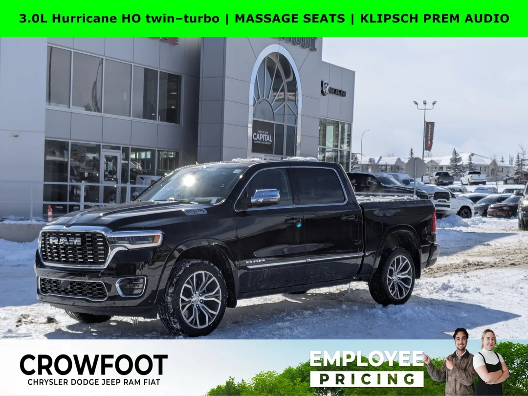 New 2026 Black RAM Tungsten - - Hurricane HO - Multi-Fnctn Tailgate - Prem Lthr - Trailer Brake - 8-Spd Auto & More! image 1