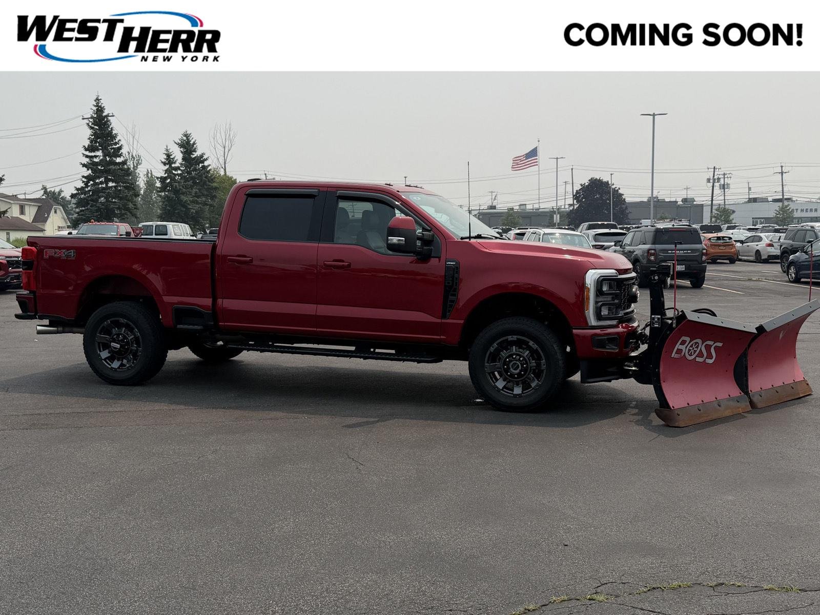 Used 2023 Rapid Red Metallic Tinted Clearcoat Ford Lariat image 1