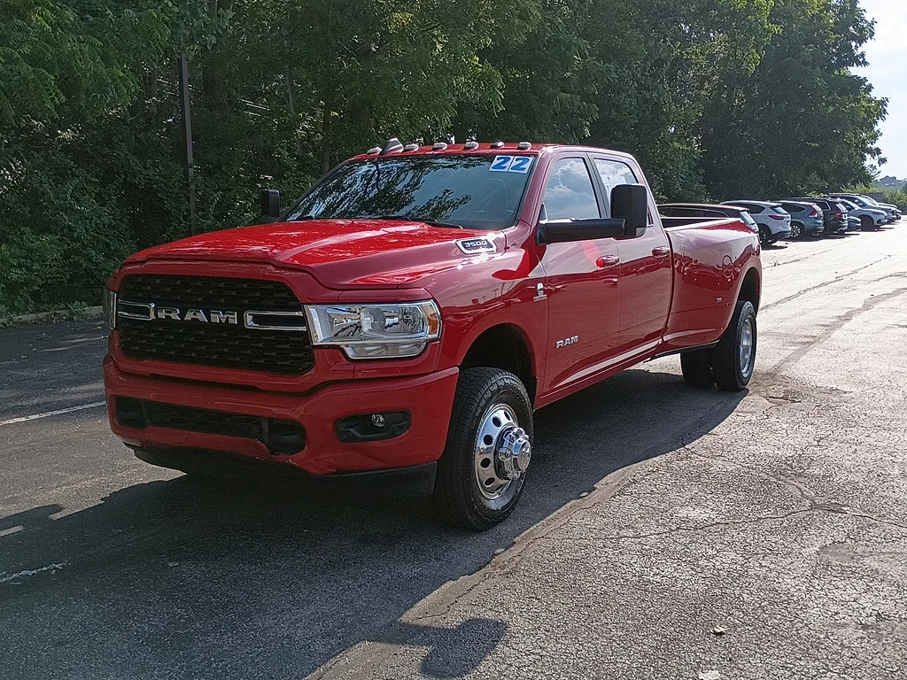 Used 2022 Flame Red Clear Coat Ram Lone Star image 7