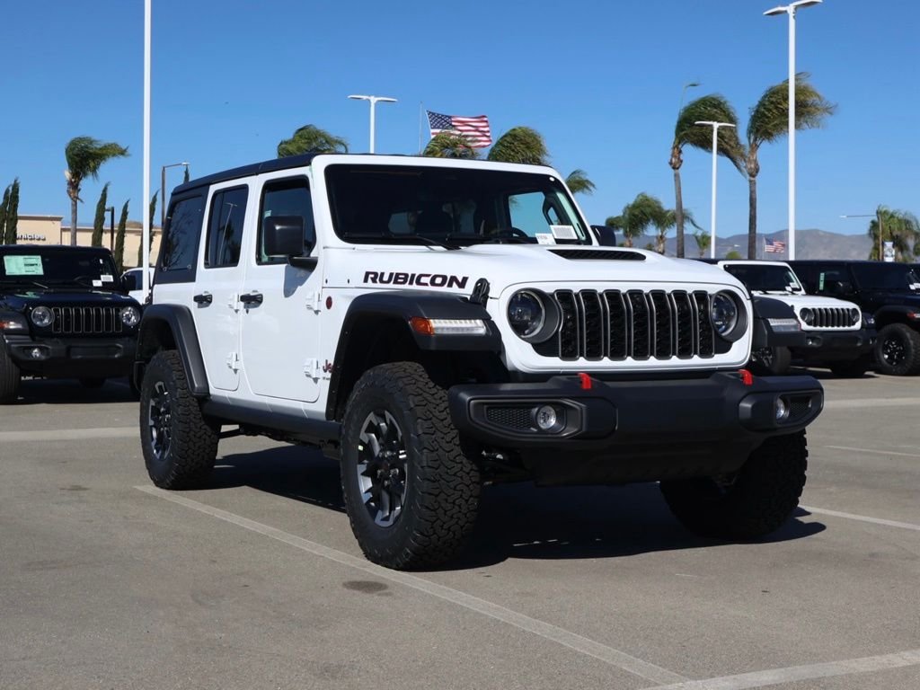 New 2026 Bright White Clear-Coat Exterior Paint Jeep Rubicon image 1