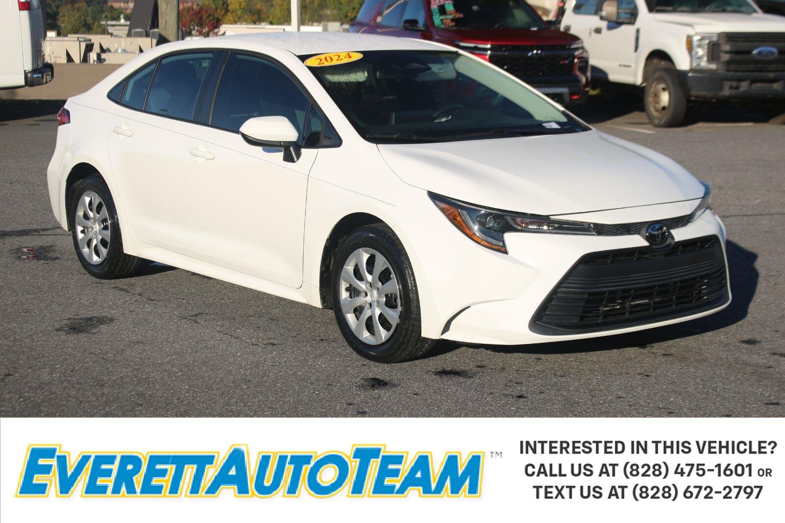 Used 2024 White Toyota LE image 1