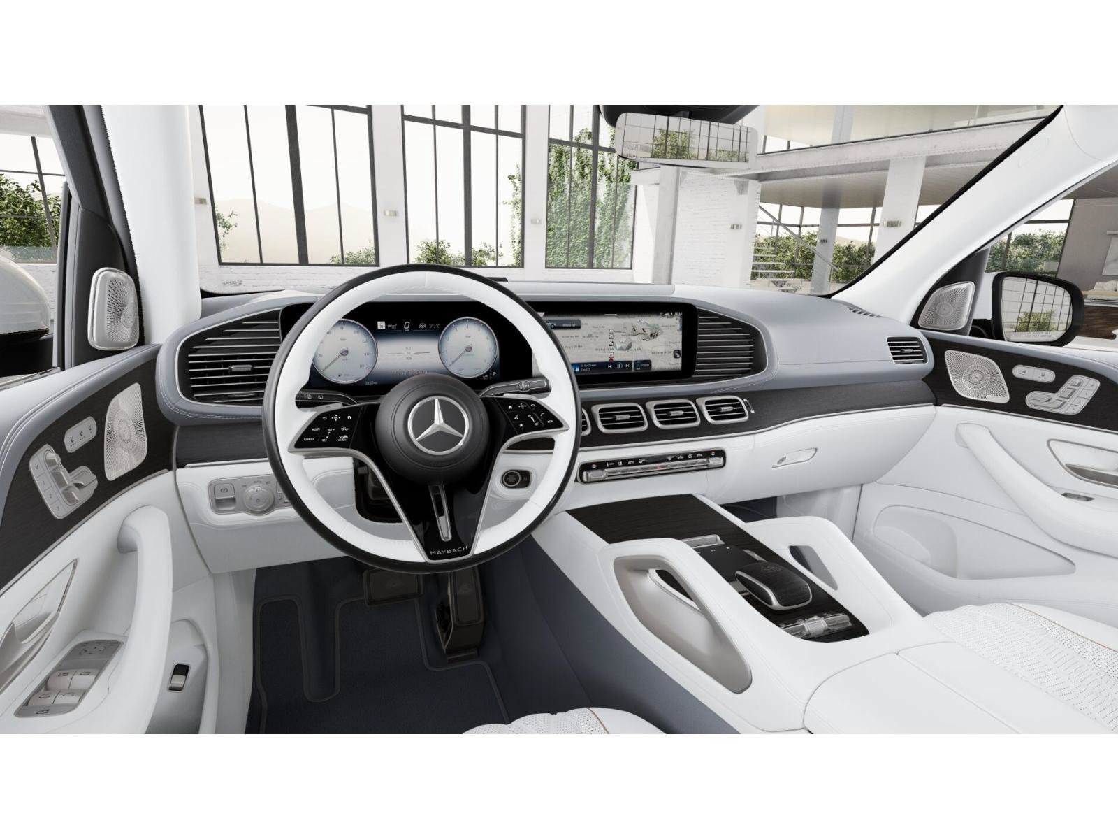 New 2026 MANUFAKTUR Moonlight White Metallic Mercedes-Benz Maybach GLS 600 image 3