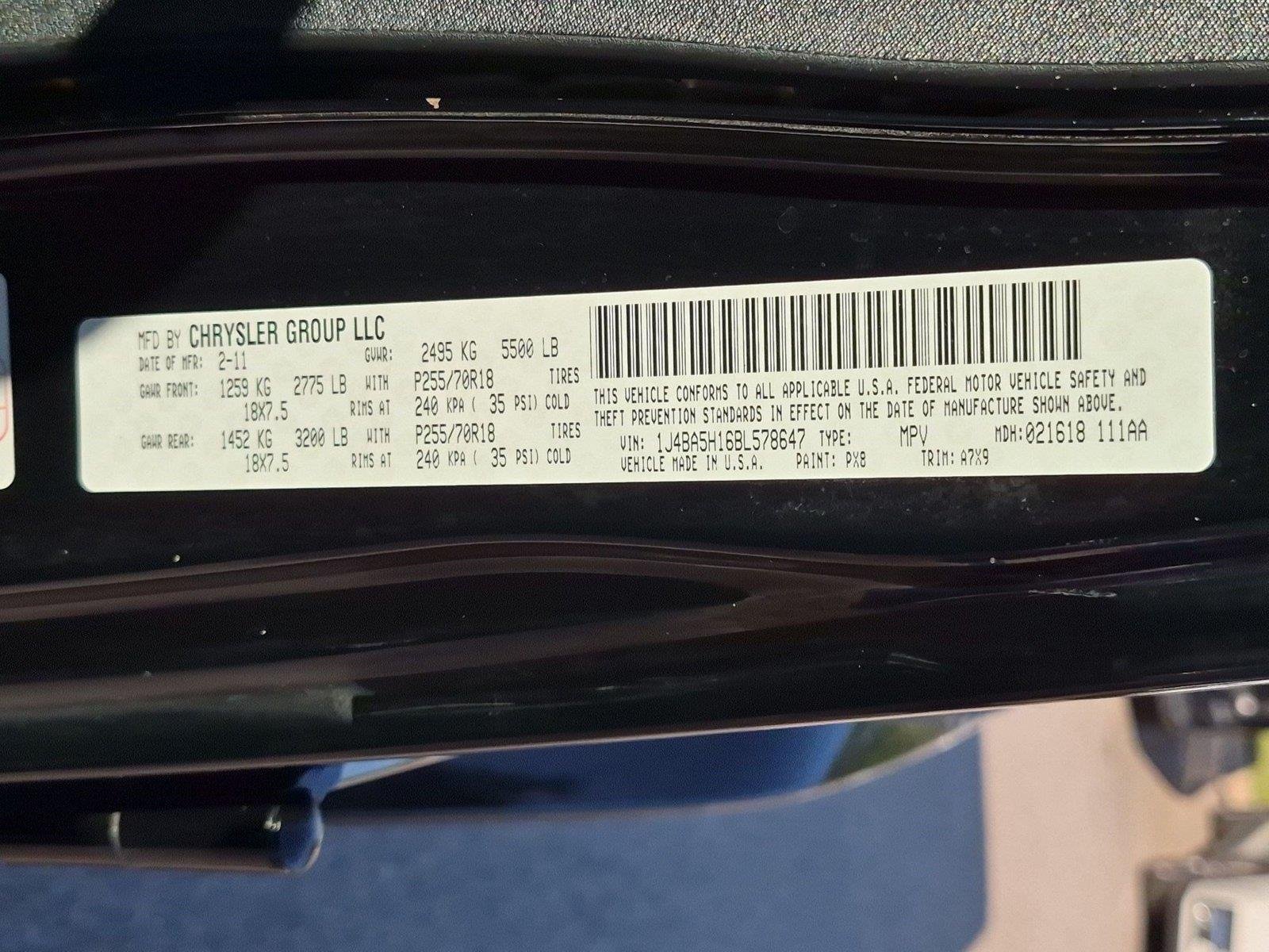 Used 2011 Black Clear Coat Jeep Sahara image 10