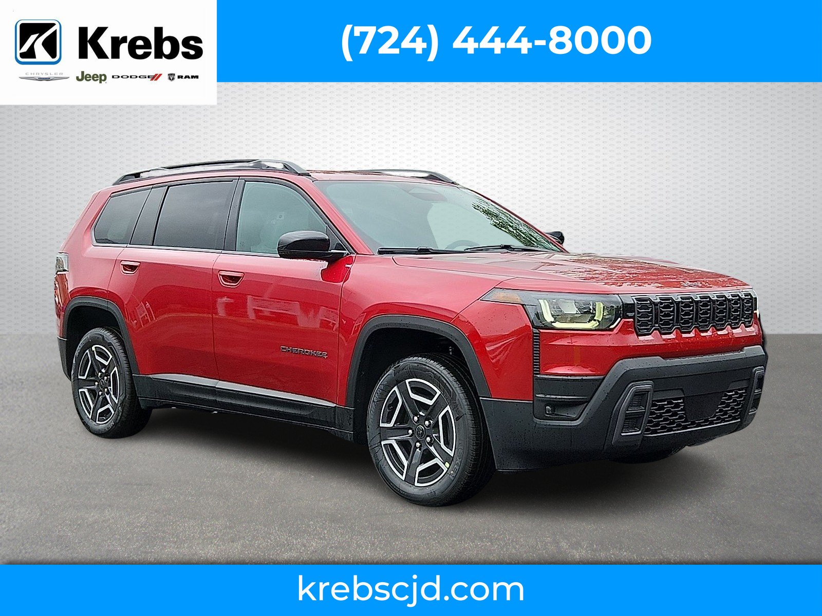 New 2026 Red Hot Pearl-Coat Exterior Paint Jeep Limited image 1