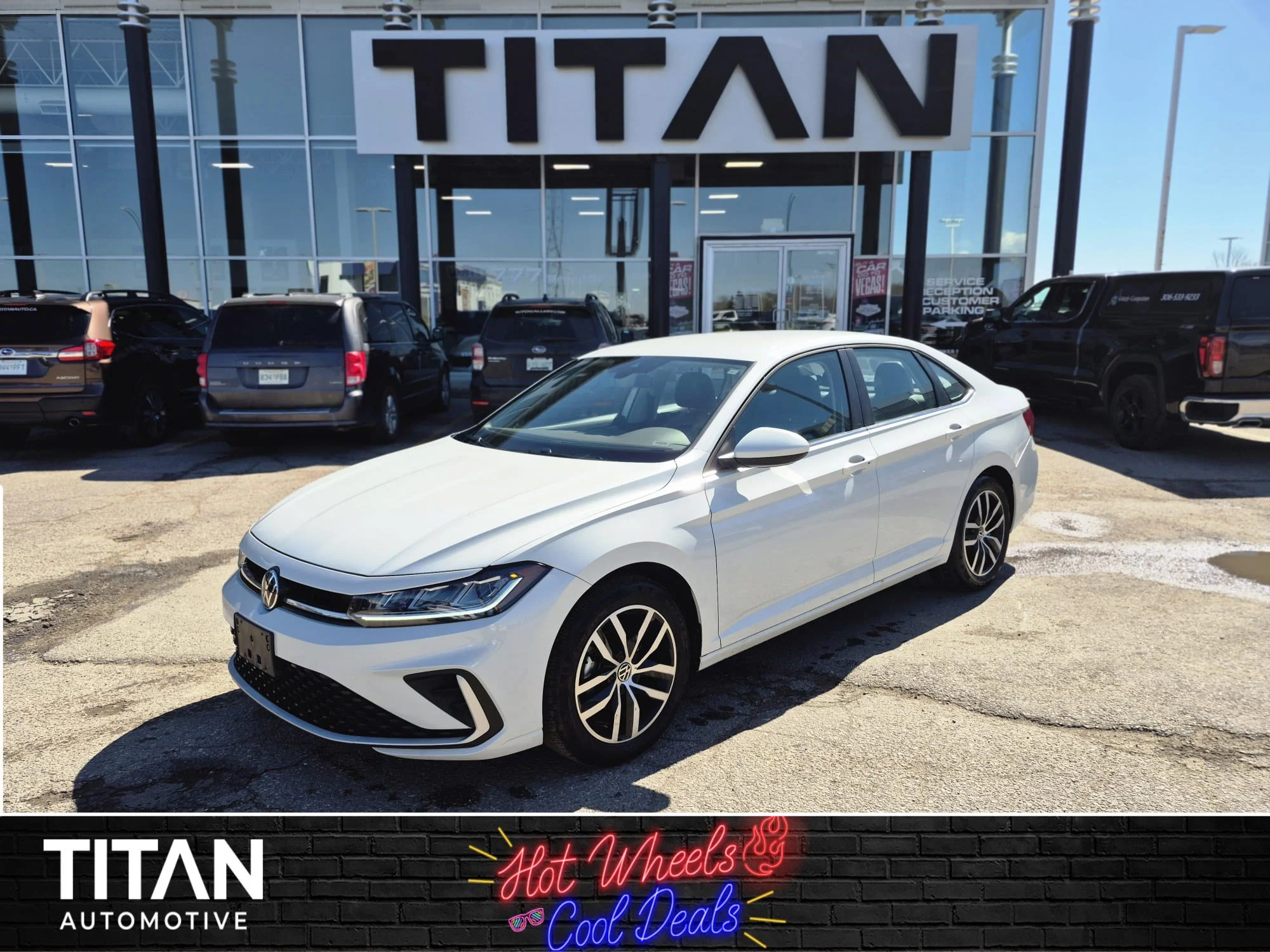 Certified Used 2025 Oryx White Pearl Volkswagen Comfortline*Adapt Cruise | Remote Start | Htd Seats & Wheel | Blind Spot Detect | Lane Keep Assist image 1
