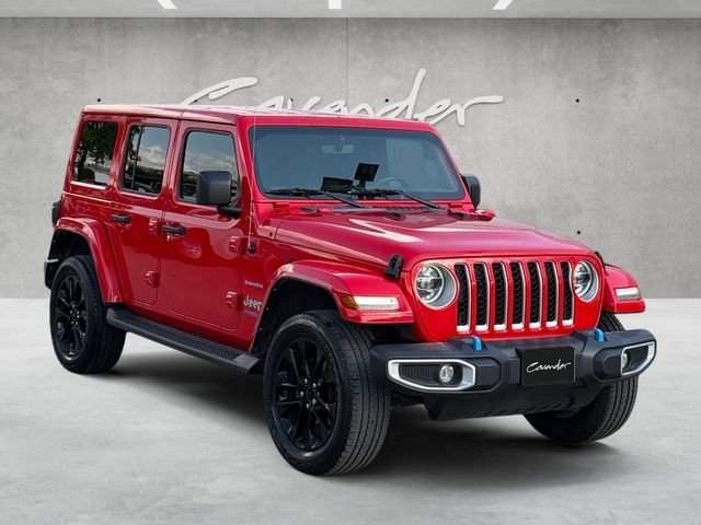 Used 2022 Jeep Wrangler Unlimited Sahara 4XE with VIN 1C4JJXP66NW110379 for sale in San Antonio, TX