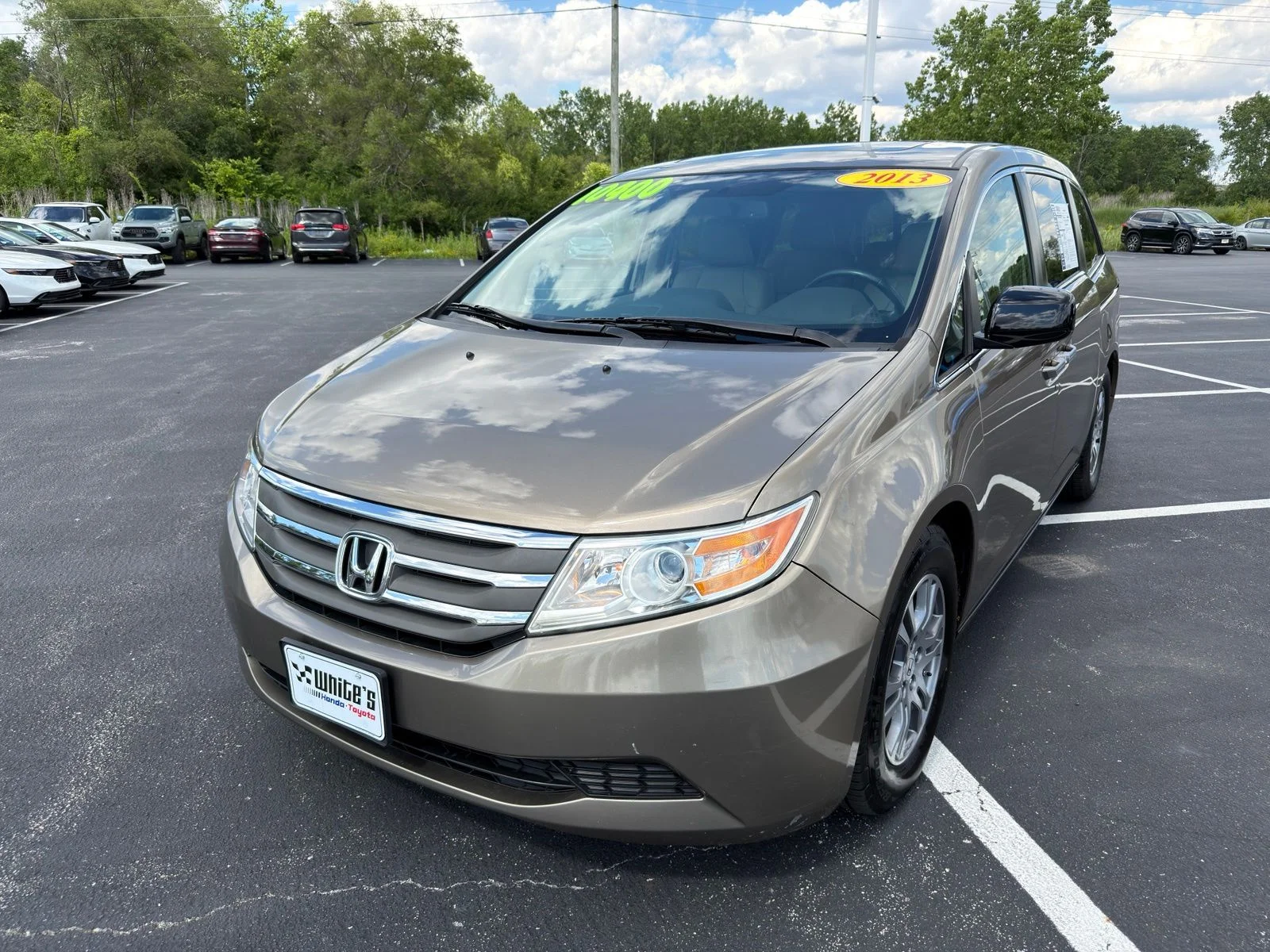 Used 2013 Honda Odyssey EX-L with VIN 5FNRL5H6XDB009591 for sale in Lima, OH