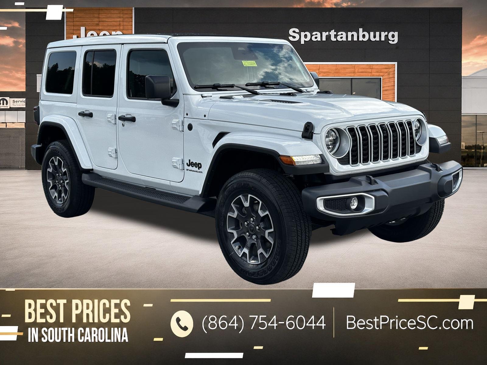 New 2027 Bright White Clear-Coat Paint Jeep Sahara image 1