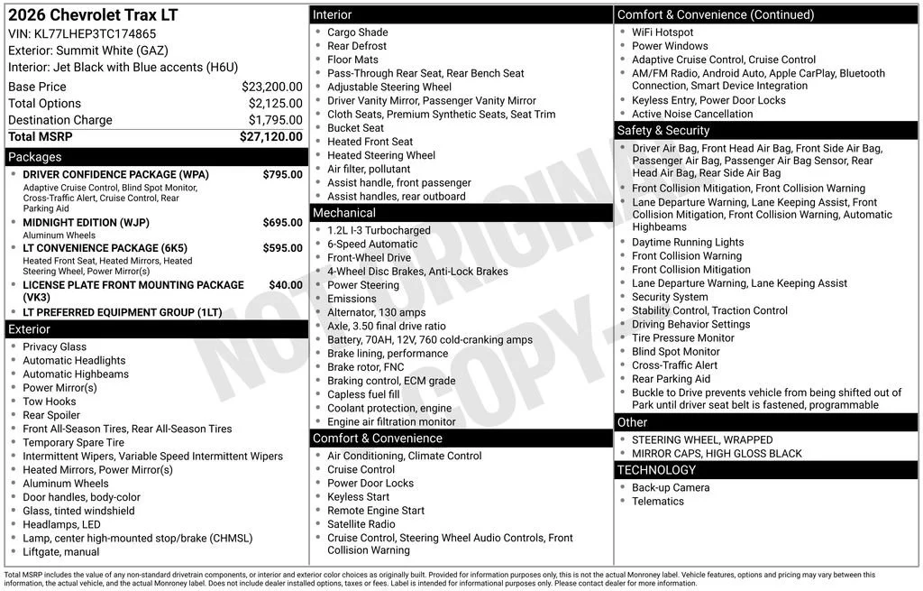 2026 Chevrolet Trax LT - Photo 24