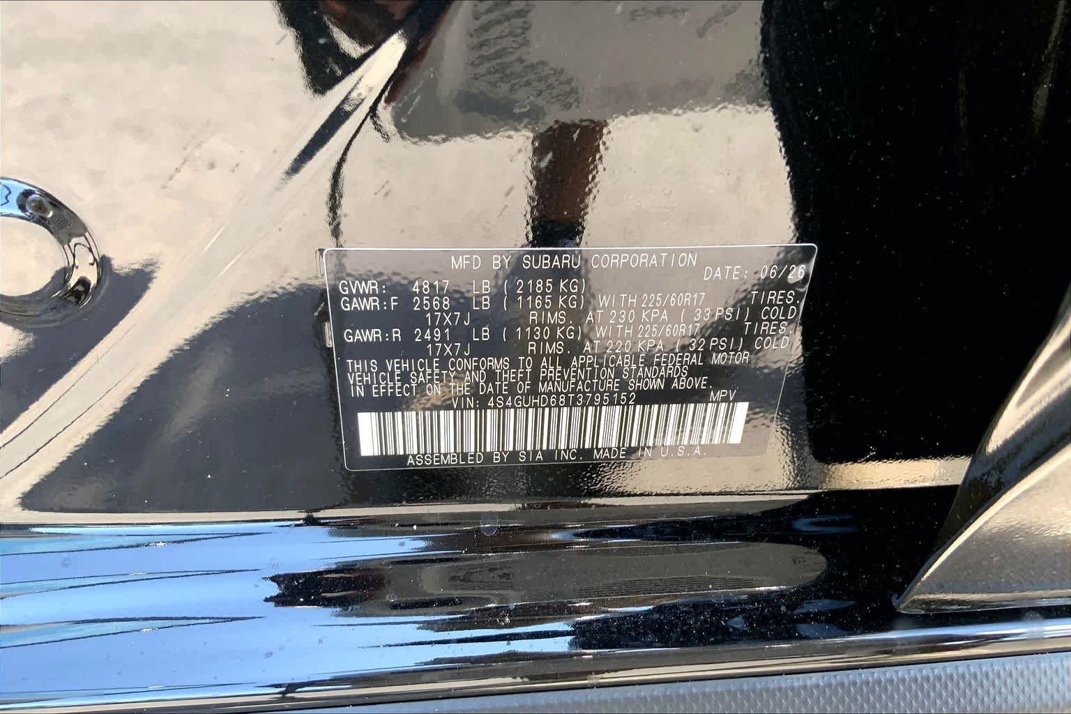 New 2026 CRYSTAL BLACK SILICA Subaru Premium image 19