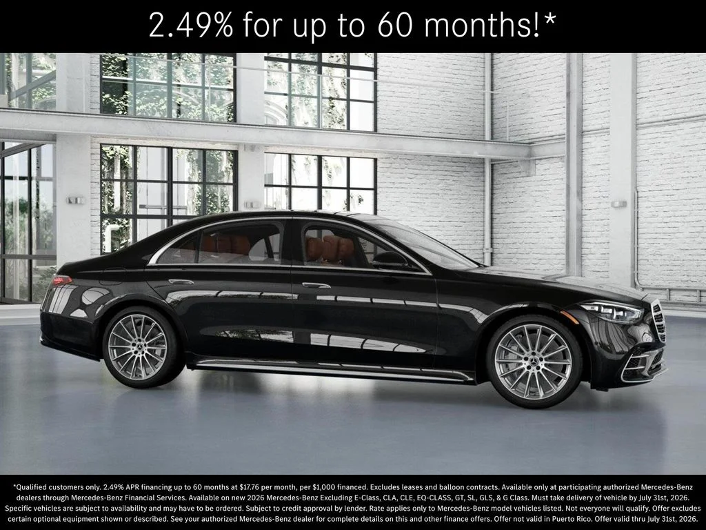 New 2026 Obsidian Black Metallic Mercedes-Benz S 580 image 14