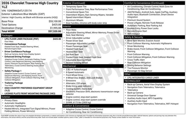 Used 2026 Lakeshore Blue Metallic Chevrolet High Country image 11