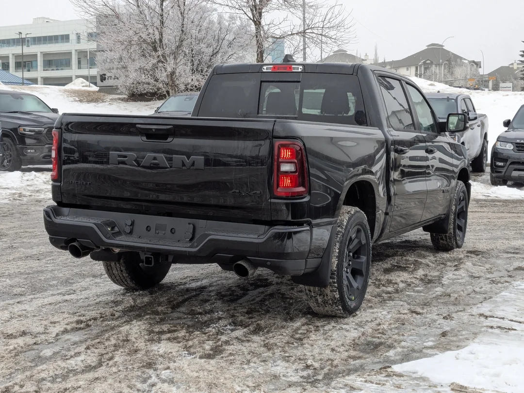 New 2026 Black RAM Sport - - Hurricane Turbo - 3.92 Axle - Anti-Spin Diff - Remote Start & More! image 8