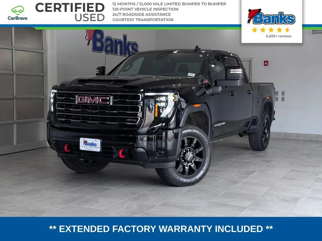 Certified Used 2025 Onyx Black GMC AT4 image 1