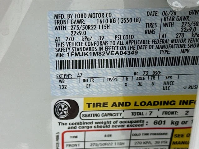 New 2027 Star White Metallic Tri-Coat Ford Platinum image 32