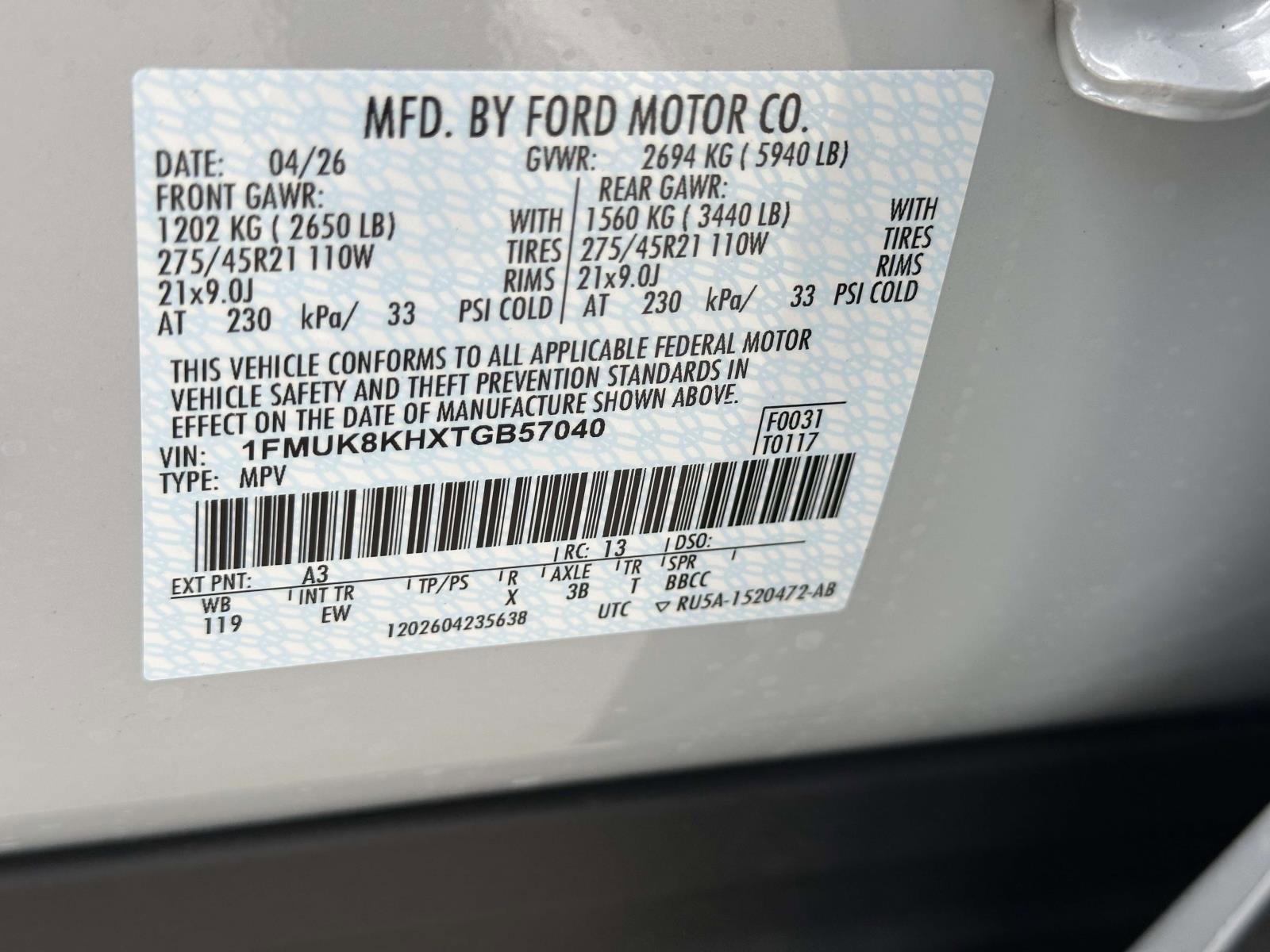 New 2026 Space White Metallic Ford ST-Line image 13