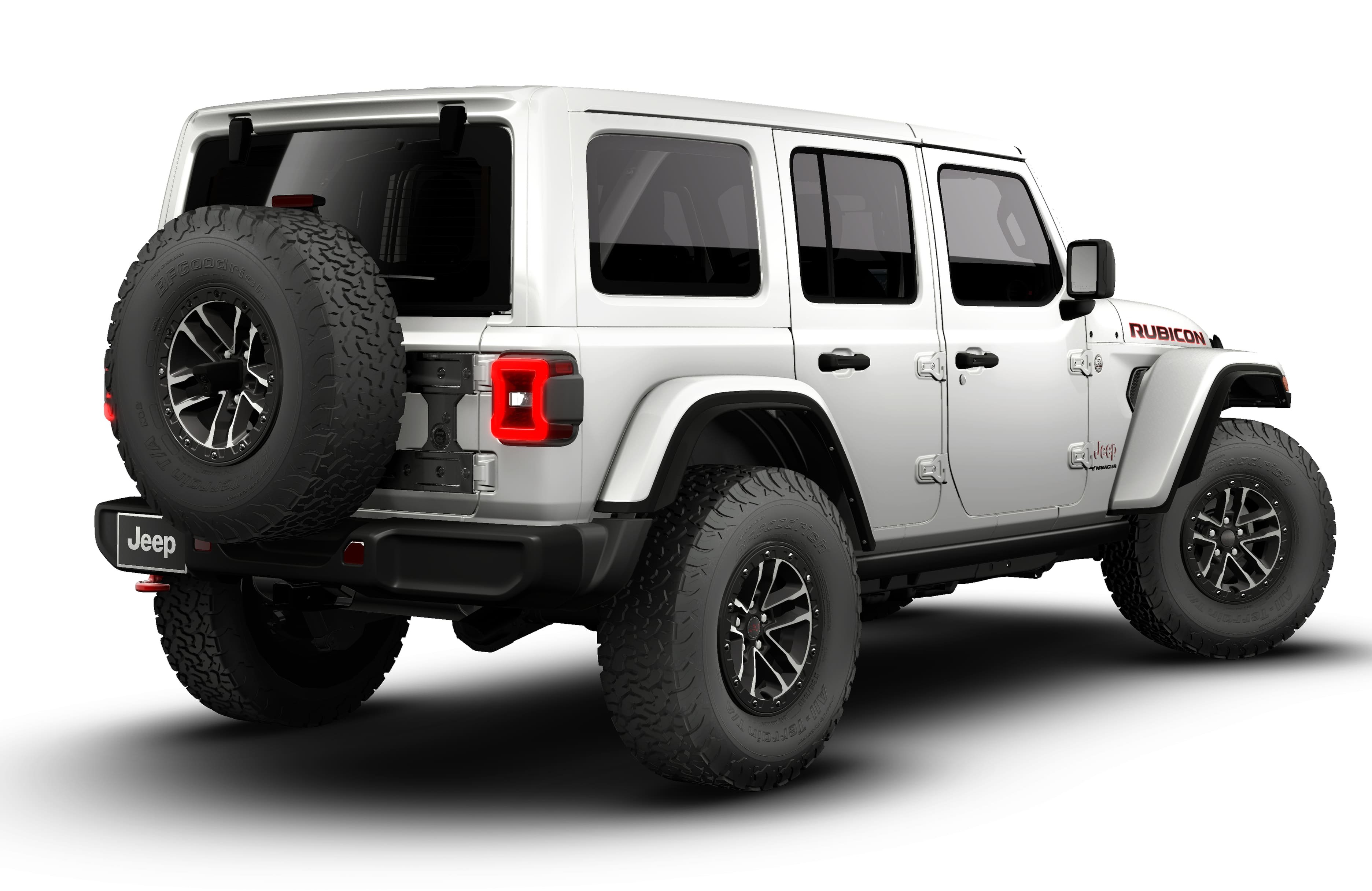 New 2026 Bright White Clear-Coat Exterior Paint Jeep Rubicon image 14