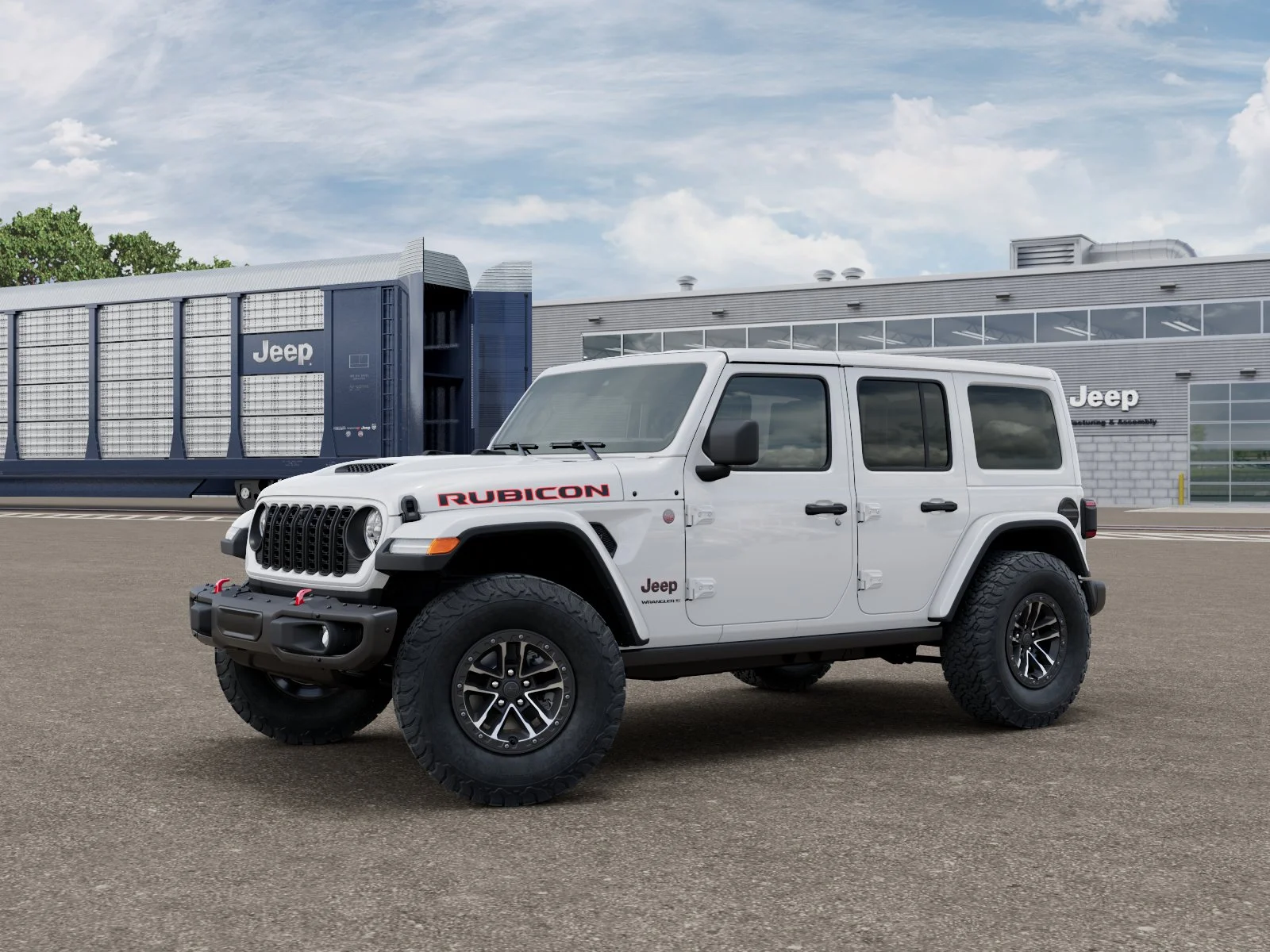 New 2026 Bright White Clear-Coat Exterior Paint Jeep  image 1