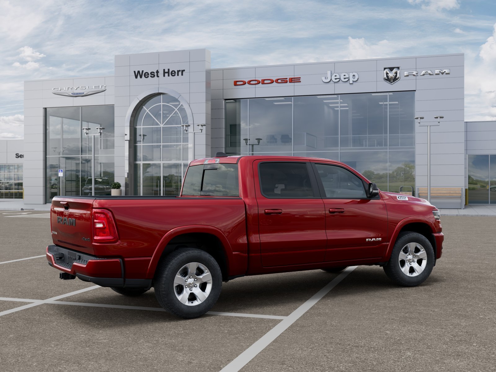 New 2026 Molten Red Pearlcoat RAM Big Horn image 4